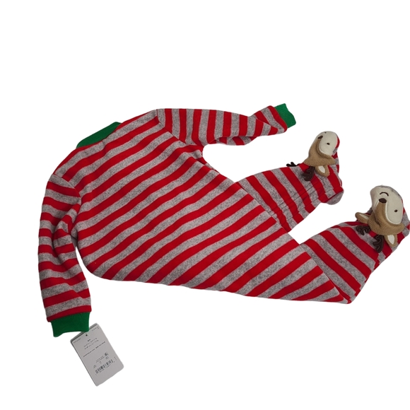 Just One You by Carter's Christmas Reindeer One Piece Sleep Playsuit NWT Size 6M - Picture 7 of 10